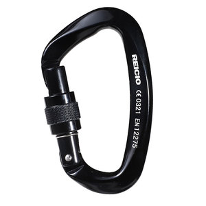 China manufactory customized carabiner screw lock aluminum climbing d ring 24kn carabiner