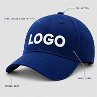 Casquettes de baseball snapback unisexe en sergé 100 % coton à 6 panneaux, personnalisables avec faible MOQ, vente en gros en vrac, OEM, ODM, broderie et impression de logo sur mesure