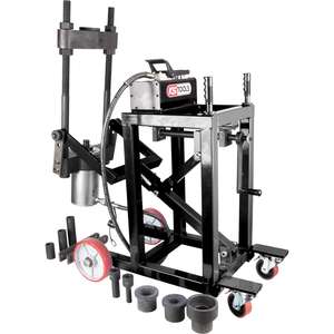 KS TOOLS Prensa de poste de eje de 29 piezas, 75t, con juego de manguitos - Product Image 1