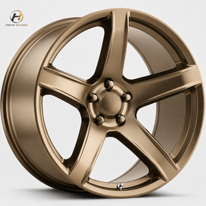 Jantes Concaves Forgées 6061-T6 à 5 Branches Noir Mat 15 16 17 18 19 20 21 Pouces 5x100 5x114.3 5x112 5x120 - Product Image 3