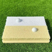 Tapis d'entraînement de golf haut de gamme, simulateur de bunker de sable pour la pratique du chipping et du putting, fabriqué en fibre de nylon