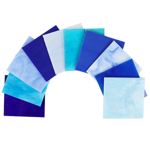 Lastra <span class=keywords><strong>di</strong></span> <span class=keywords><strong>Vetro</strong></span> Colorato Tradizionale Opale 10x10cm - Vari Colori, Resistente all'Acqua, Spessore 3mm, <span class=keywords><strong>Mosaico</strong></span> in <span class=keywords><strong>Vetro</strong></span> Tiffany per Hobby Artistici Fai-da-Te - Product Image 6