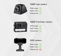 Penjualan langsung produsen 1080P layar sentuh 10.1 inci kamera deteksi pejalan kaki AI Monitor DVR kendaraan All-in-one GPS WiFi 4G