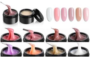 Neissry Builder Gel <span class=keywords><strong>Zen</strong></span> Hard Pump Set 40 pots vides de couleur dans une bouteille, sans chaleur, meilleur liquide 50 grammes, sans colle, usage professionnel en salon - Product Image 3