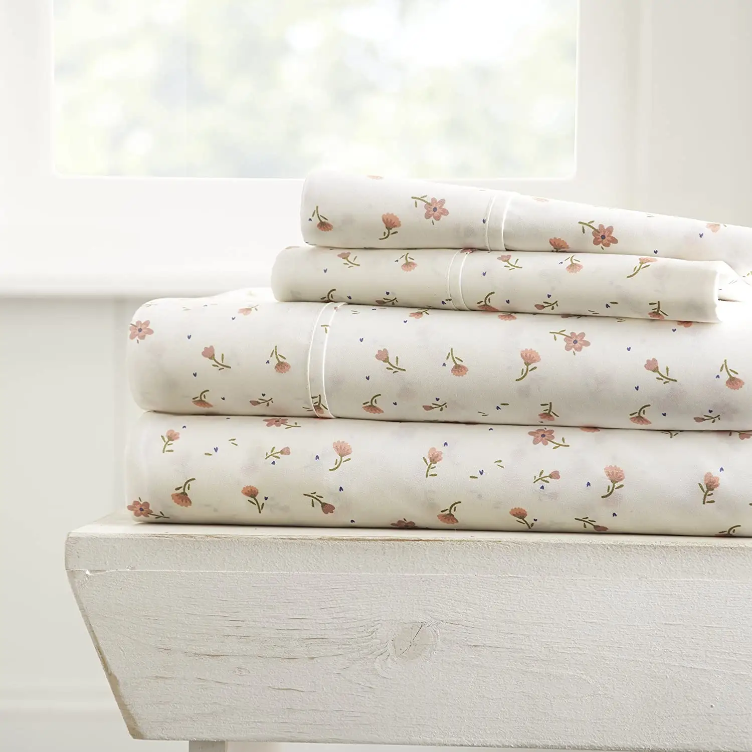 Bộ Ga Trải Giường Bằng Cotton Ai Cập Mềm Mại Như 1800tc 4 Món Ga Trải Giường Vi Sợi Để In Theo Yêu Cầu