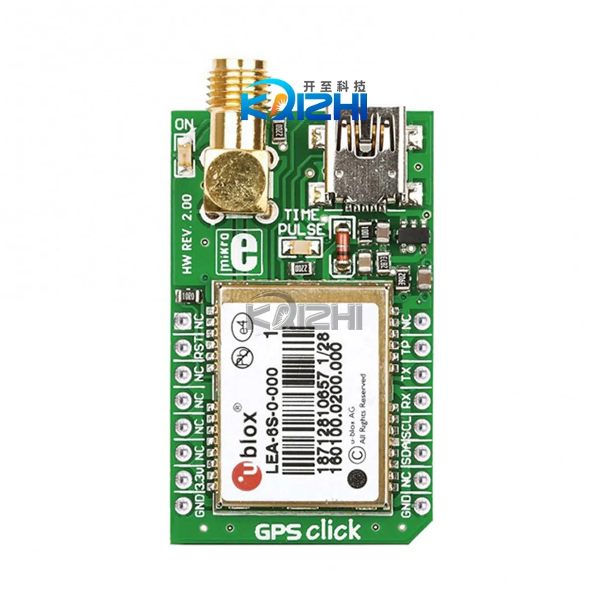 Placa GPS CLICK UART/I2C MIKROE-1032 ORIGINAL da marca em estoque