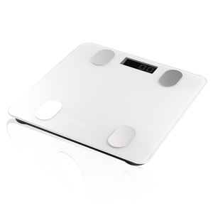 Báscula Digital Inteligente RAF Nueva, Multifuncional, para Baño, con Medición de Grasa Corporal, Resistente al Agua, Modelo R.10028, en Promoción - Product Image 3