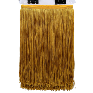 Oferta Especial: Flecos de Encaje Sedosos y Lavables de 23 CM, 100% Poliéster, para Vestidos de Baile, Modelo 001 de KUSHANG TEXTILE - Product Image 1