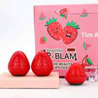Soin des lèvres hydratant à saveur de fruits pour enfants Baume à lèvres hydratant à l'eau à la fraise