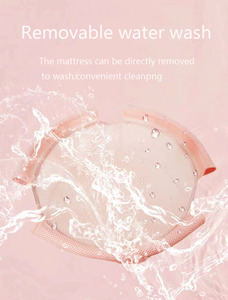 Süper kalite tüm mevsim DurableCat yatak hamak yaz nefes köpek yatağı buz ipek kedi yuva çıkarılabilir yuvarlak kedi hamak - Product Image 6