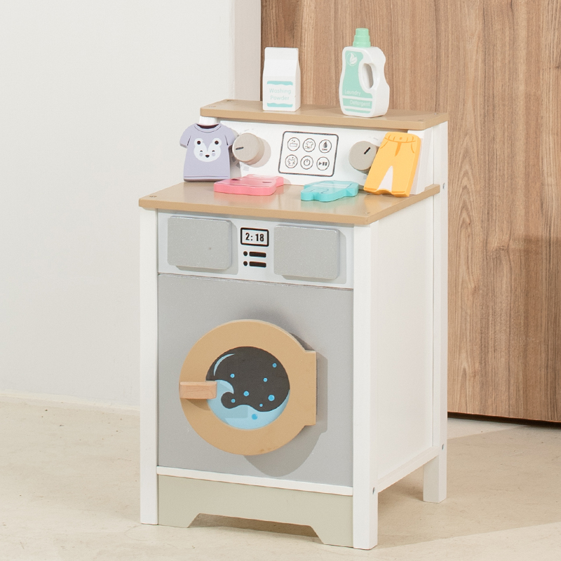COMMIKI Wooden Japanese Style Pretend Washing