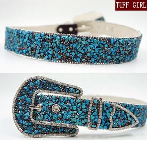 Nuova Cintura TUFFGIRL per <span class=keywords><strong>Donna</strong></span>, Moda con Strass e Pietre, Stile Western, Versatile per Jeans - Product Image 3