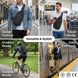Mochila <span class=keywords><strong>Bandolera</strong></span> <span class=keywords><strong>de</strong></span> Nailon Impermeable Personalizada, Unisex, para Mujer, para Viajes, Senderismo, Bolsa <span class=keywords><strong>de</strong></span> Pecho, Mochila <span class=keywords><strong>de</strong></span> Día, Bolsa Cruzada para <span class=keywords><strong>Hombre</strong></span> - Product Image 3