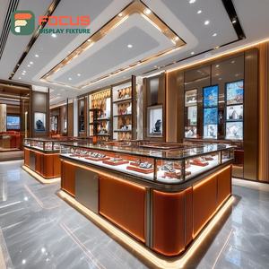 Fabricante de Vitrinas de Joyería de Lujo Personalizadas, Vitrina de Joyería con Marco de Madera para Mostrador de Centro Comercial - Product Image 2
