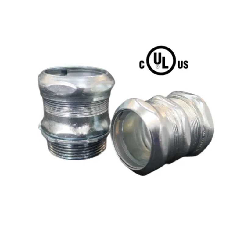 UL Listed Manufacture Electrical Conduit Steel EMT Fittings Set Screw Compression Type Coupling Connector