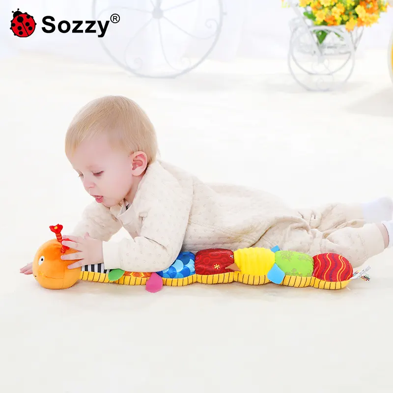 Sozzy musical baby toys music soothing plush toys stuffed ruler caterpillar animal toddler baby comfort toys