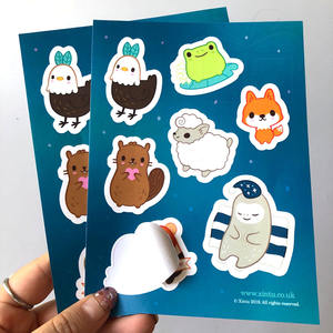 Feuille d'Autocollants Vinyle Finition Mate avec Logo Personnalisé, Découpe Mi-Chair, Résistant aux UV, Imperméable et Auto-Adhésif - Product Image 3