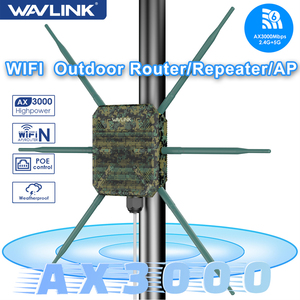 WAVLINK-Extensor de red para exteriores AX3000 WiFi6, alta potencia, 5G, PoE, IP67, resistente a la intemperie, VoIP, repetidor/ENRUTADOR 4G de largo alcance - Product Image 2