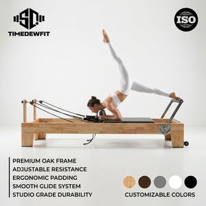 Offre Spéciale : Reformer Pilates Professionnel Commercial en Bois de Chêne Massif, Fabrication sur Mesure pour <span class=keywords><strong>Studio</strong></span> de Pilates - Product Image 5