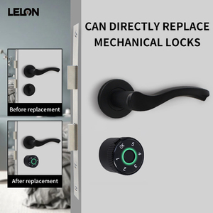 Cilindro de Cerradura Antirrobo sin Llave con Perfil Europeo Tuya, Perilla Redonda, Desbloqueo por Huella Dactilar y Contraseña, Accesorios para Cerraduras Inteligentes - Product Image 2