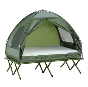 2 personen tragbares campingbett faltbar im freien erhöhtes campingbett zelt bett zelt camping mit bett