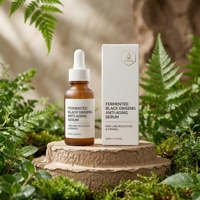 Sérum de ginseng fermenté rechargeable écologique, emballage durable, essence anti-âge, soin de la peau de luxe, fourniture directe usine verte