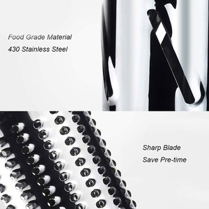 Vente en gros : Coupe-légumes manuel 3-en-1 efficace en ABS et acier inoxydable, râpe rotative et outils pour fruits - Product Image 6