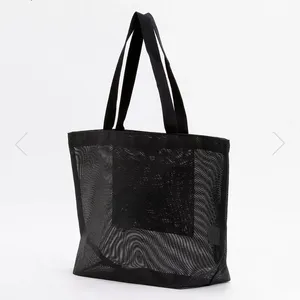 LILALILA Bolsa de Playa de Malla de Nailon de Alta Calidad al por Mayor, Bolsa de Compras de Malla, Diseño Personalizado con Logotipo - Product Image 5