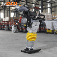 Compacteur à piston HCD125, 5,5 CV, essence, diesel, électrique, machine de compactage du sol pour la construction