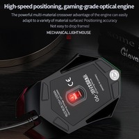 2022 最新 G6 有线 USB 光学机械鼠标发光版七彩发光游戏鼠标 1200 DPI ABS 材质定制徽标