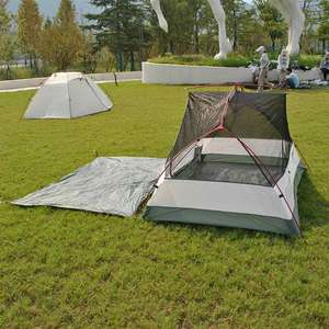 Configurazione istantanea della <span class=keywords><strong>tenda</strong></span> da campeggio a doppio strato resistente alle intemperie per 2 persone con <span class=keywords><strong>tenda</strong></span> <span class=keywords><strong>esterna</strong></span> impermeabile per la pesca della struttura di una camera da letto - Product Image 4
