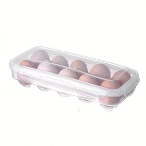 2026 PP Rectangle Multi Compartment Egg Storage <b>Container</b> Tray Ecofriendly Food Storage <b>Refrigerator</b> Preservation Wholesale - Product Image 2