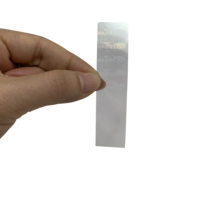 Vente en gros design personnalisé autocollant hologramme transparent de sécurité 3d jetable original authentique