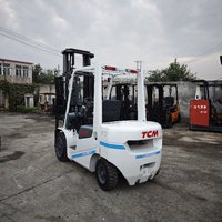 Chariot élévateur diesel TCM d'occasion de 3 tonnes avec moteur Isuzu/Nissan, origine Japon, pour ateliers de réparation de machines, 3 tonnes, 4 mètres
