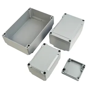 Manufacturer Dustproof Waterproof IP66 Aluminum Die Cast Enclosure Metal Junction Box Electric Distribution Box With Custom Hole