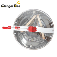 Sistem Ekstraksi Madu Manual Menger Bee High Efficiency Stainless Steel 3 Frame, Ekstraktor Madu Manual dengan Barel 38cm, Ukuran 45x26cm