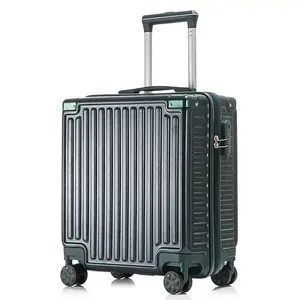 Good Quality 4 Spinner Wheels Traveling Suitcase Aluminium Cabin Trolley Case Unique Carry On Luggage