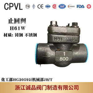 Vanne de retenue soudée forgée à haute température H61H-150LB 300LB 600LB 800LB Anti-retour Vanne haute pression pour acide huile eau - Product Image 5