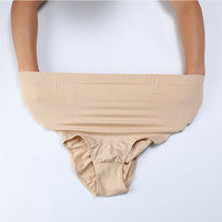 Panty de Talla Grande Sin Costuras para Uso Diario de Tejido de Punto con Corte Alto para Mujer Faja Moldeadora Reductora de Abdomen y Cintura