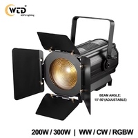 Projecteur LED Fresnel AOPU 150W 200W 300W avec zoom pour spectacles et concerts