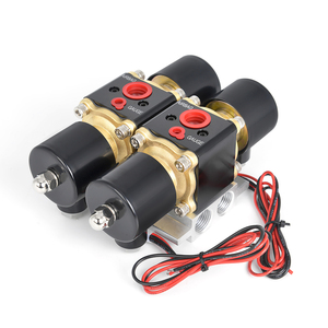 Válvula Solenoide de Colector de Doble Estación para Suspensión Neumática de Automóviles, Universal, DC12V, 200PSI, 4 - Product Image 1