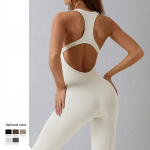 Женская цельная одежда для йоги с логотипом на заказ, спортивная одежда для тренировок в тренажерном зале и йоги, Лидер продаж