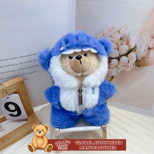 Teddy ISLAND Abbigliamento in Peluche Personalizzato con Cappuccio a Forma di Elefante Blu Autorizzato Globalmente - Product Image 5