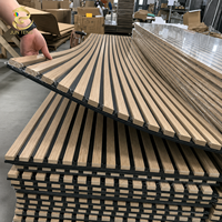Panneaux acoustiques en mousse MDF écologiques au design moderne, insonorisants, pour décoration murale de bureau, 1.1 NRC