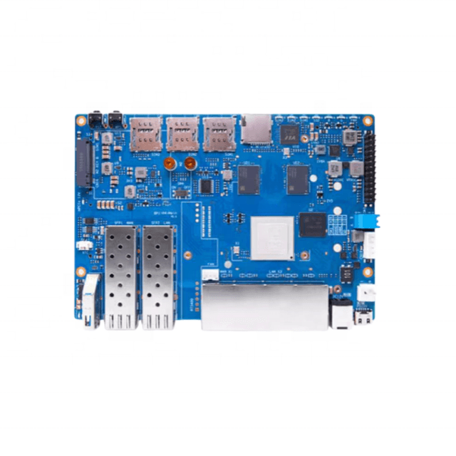 Banana Pi BPI-R4 MT7988A open source router development board support 2 SFP Quad-core ARM Corex-A73 4GB DDR4 RAM 8GB eMMC