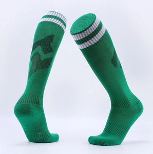 Custom Logo <b>Orange</b> Crew <b>Socks</b> Two Black Stripes Breathable 100% Polyester Fleece Thickness for Kids Adults-Football/Soccer - Product Image 3