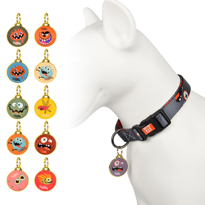 Midepet Cá Nhân Thép Không Gỉ Pet Id Thẻ Vàng Tone Với Mô Hình Động Vật Thấp Moq Khắc Con Chó Mặt Dây Chuyền Đinh Tán Trang Trí - Product Image 1