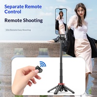Mini trépied magnétique F08 en alliage d'aluminium anti-tremblement pour selfie - Gadget photo portable