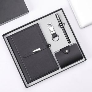 Luxury <b>A5</b> Size Business <b>Diary</b> Notebook PU Leather Planner Spiral Style Pen USB-Gift Set for Wholesale Branded Journal - Product Image 1