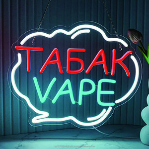 Letrero LED de neón acrílico para tienda de tabaco y cigarrillos electrónicos, luz indicadora colgante para interiores y exteriores, tablero de exhibición con luz indicadora para tienda, 5V 12V - Product Image 5